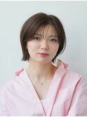 骨格ストレート向け｜20代30代人気の韓国風レイヤーミニボブ