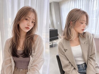 パーク バイ グラッジ 池袋(Park by GLADGE)の写真/【N.カラー+デザインカット￥7100】【ケアブリーチ+カラー+TR￥14800】ロング料金なし◎毎月通える☆