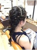 ヘアセット/ヘアアレンジ/ヘアメイク/ハーフアップ/前髪カット