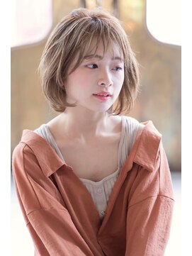 ケイト(kate) kate大宮 ミルクティーベージュ×ふわモテボブ