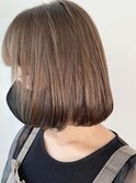大人かわいい/ボブ/ハイライトカラー/20代30代40代ヘア