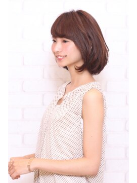 トゥルートラストトロワー 須玉店(True Trust trois) 大人可愛い20代30代40代骨格補正ボブ×ピンクブラウン