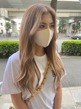 バイブアンドアネックス(VIBE & ANNEX) ベージュ系ハイトーン☆外国人風ギャル