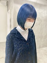 ソーコ 渋谷(SOCO) 【SUN】ブルー　ブリーチカラー　ハイトーン