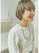 【HOLIDAYS】マッシュボブ×透明感イエローベージュ