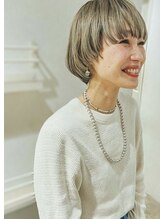 ホリデイズ ケアアンドスパ 練馬 豊島園(HOLIDAYS) 【HOLIDAYS】マッシュボブ×透明感イエローベージュ