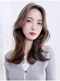 アッシュグレーワンホンヘア_大人ガーリーチョコレート_29186