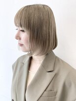 ココ 本八幡(KOKO)&nbsp;黒髪クラゲヘアーオリーブグレー小顔ココアベージュショート