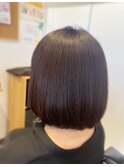 大人髪質改善カラー艶髪ボブ