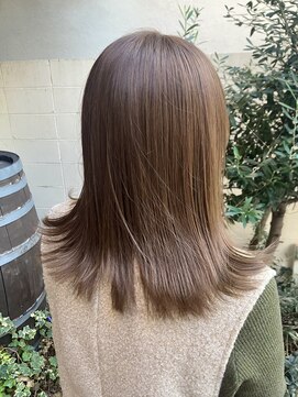 ココカラヘアー ニコ(cococara hair nico) ラベンダーアッシュ/ナチュラルストレート/艶感/ブリーチなし