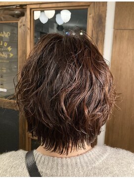 アミュレット バイ サファリ 西荻窪(AMULETTE BY SAFARI) 《お客様スタイル35》ショート×ふわっとボリュームパーマ