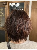 《お客様スタイル35》ショート×ふわっとボリュームパーマ