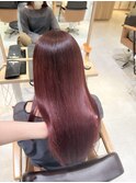 ツヤツヤボルドーカラー◎