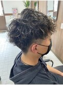 ツイストスパイラル、2ブロック仕上げ