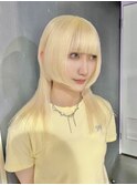 【ブロンド×ウルフカット】