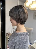 似合わせカット◎大人ショートボブ丸みショートカット