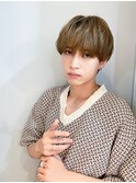 メンズハイトーン刈り上げショートマッシュ☆横浜