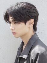 エイド 渋谷(aid)&nbsp;毛流れナチュラルセンターパートツーブロックダウンパーマ渋谷