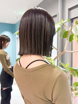 ノエ トトン(noe tton) ホワイトグレージュ/デジタルパーマ/チェリーブラウン/名駅a36