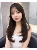 韓国レイヤー/韓国風/ボブ/髪質改善/黒髪/ブリーチなし〔池袋〕