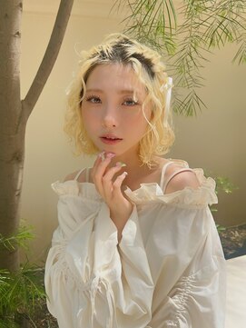 オブヘアー 宮崎台店(Of HAIR) ゆるふわハーフアップツインアレンジ