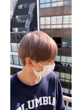アジールヘア 池袋東口店(agir hair) ブリーチ&ダブルカラーメンズハイトーン王道スタイル 池袋