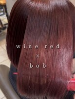 バディ 中野駅前店(BUDDY)&nbsp;ブリーチなしで作るワインレッド　イルミナカラー+N.髪質改善