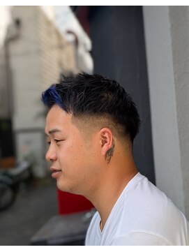 クフィア メンズヘアー カンポ 天王寺店(CUFFIA MEN'SHAIR CAMPO) スパイキーショートスパイラルパーマスキンフェード