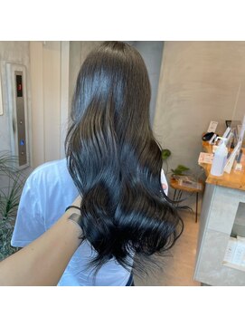 ジーナ 船橋(Zina) 髪質改善＊ロングレイヤーグレーベージュ＊美髪【Zina船橋】