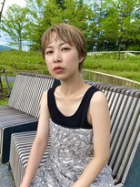 ネイビー グラ ヘアー ストーリー(NAVY gra HAIR STORY)&nbsp;夏ショート×ハイトーンカラー