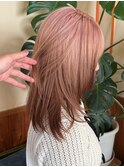 ブリーチ/クラゲヘアー/小顔に見せるヘア/ココアベージュ