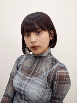 ヒュー 広島(HEW) 大人かわいい暖色カラーボブ