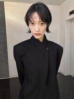 ピークアブー 銀座中央通り(PEEK-A-BOO)&nbsp;外ハネシースルーボブ黒髪