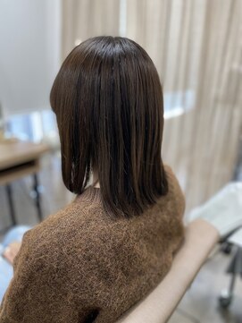 TELA HAIR 石岡店【テーラヘアー】【4月15日NEW OPEN(予定)】 酸性縮毛矯正でセミロングレイヤー