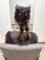 ユニカ 宇都宮(yunica)&nbsp;#ヘアアレンジ　#ポニーツイン　#あみおろし