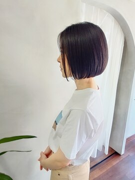 ラトリエコンタン(L´atelier Content) 30代40代50代おすすめ スッキリあごラインボブ