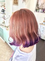 オーキッドヘア(Orchid hair) サーモンピンク×パープル