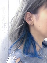 プログレス つくば店(PROGRESS by ヂェムクローバーヘアー)&nbsp;インナーカラーブルー