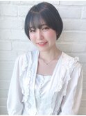 【松戸 駅近】ナチュラルシースルーバング×ミニボブ