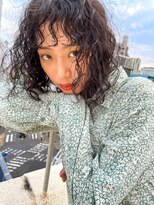 テトヘアー(teto hair)&nbsp;パーマくるくるパーマウェーブ強めパーマボブヘアロブ