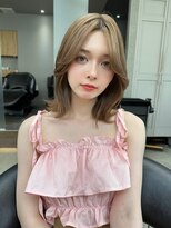 ロンド マーレ 天神大名店(Lond mare) ピンクブラウン/暖色カラー/カシスピンク/韓国ヘア/顔周りカット