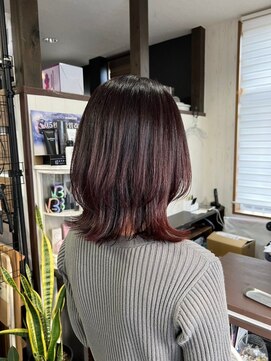 ヘアー リードレス(hair Re:dress) 20代30代ソフトウルフカットブラウンカラー