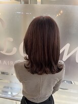 ヘアースペースブルーム ヒーロー 園田店(HAIR SPACE BLOOM hero) 【園田/艶カラー】ほんのりピンクの入ったブラウン