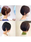 小顔可愛い大人ショートボブ