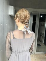 フルバング レッドブラウン 似合わせカット カルマパーマ