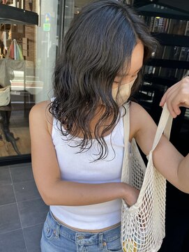 コフィー バイ メルト 吉祥寺(cofy by melt) 【三ツ井純】前髪なしパーマ アンニュイカール ミディアムパーマ