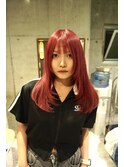 ボルドーカラー レイヤーカット