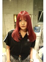 シィーム(cime) ボルドーカラー レイヤーカット