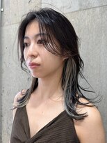 インナーカラーボブミルクティーベージュナチュラルボブ30代20代