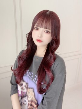 ランド 原宿表参道(LAND) ショコラアッシュ/ヘルシースタイル/ふんわりカール/前髪カット